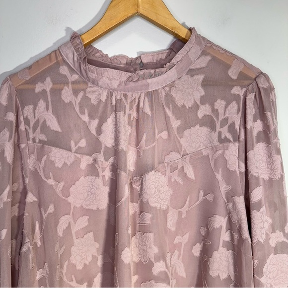 Torrid Chiffon Clip Floral Bubble Hem Blouse Size 3x - Picture 5 of 16